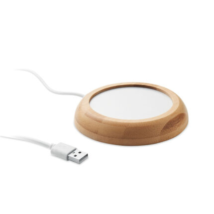 Bambusový ohrievač hrnčekov USB