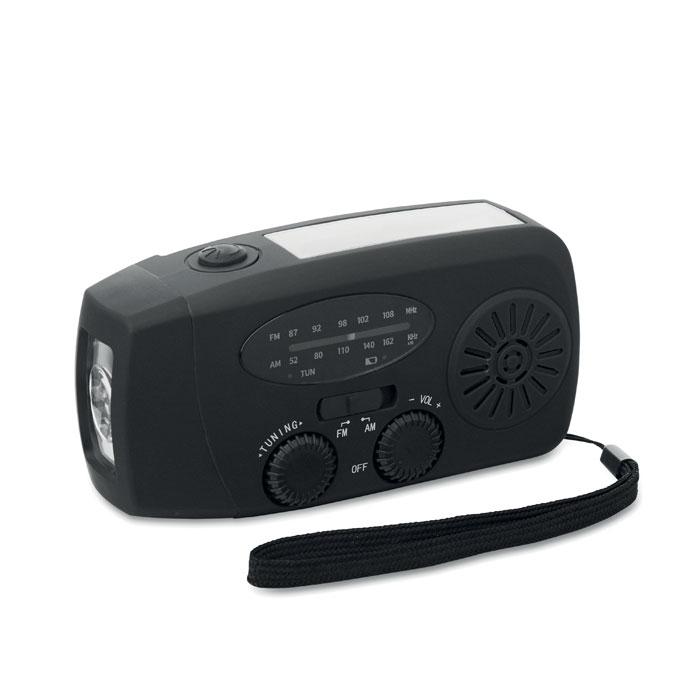 Prenosné rádio s LED baterkou