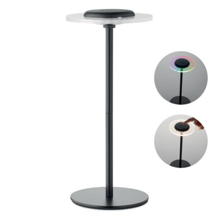 Nabíjateľná kovová stolová lampa