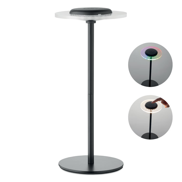 Nabíjateľná kovová stolová lampa