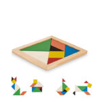 Drevené puzzle Tangram