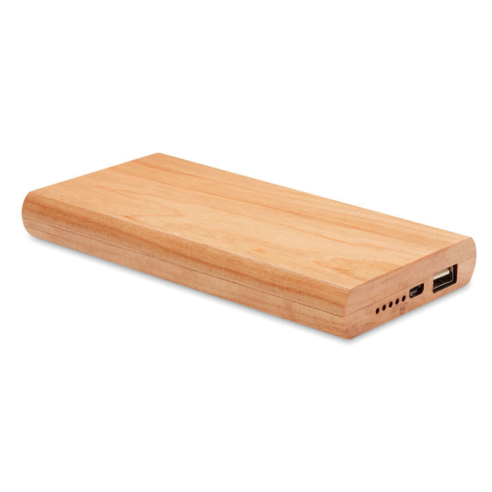 Powerbank 4000 mAh, bambus